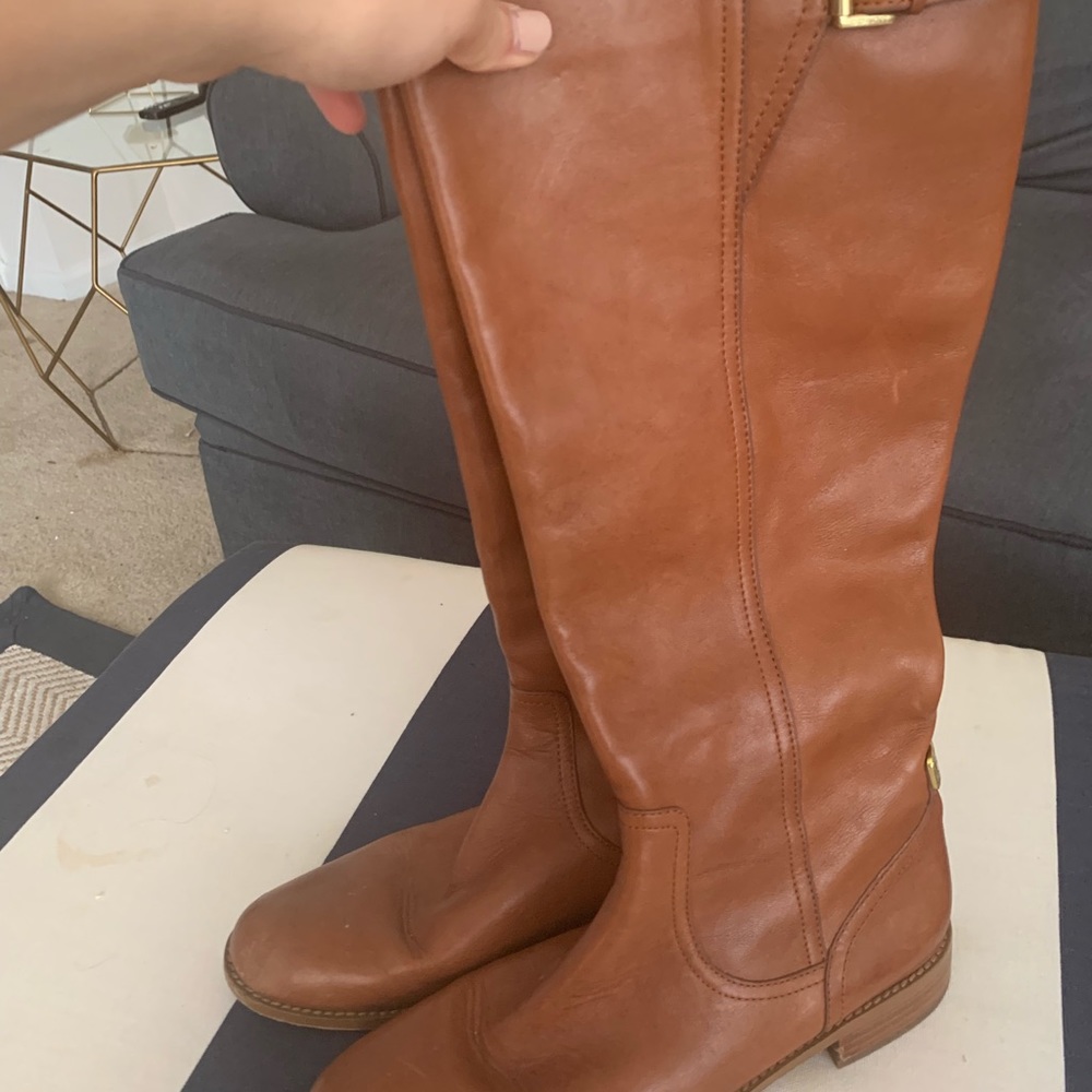 COACH saddle leather boots - Picture 4 of 7